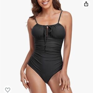 2/$10 NWOT One Piece Women's Tie front Bathing Suit Size Small